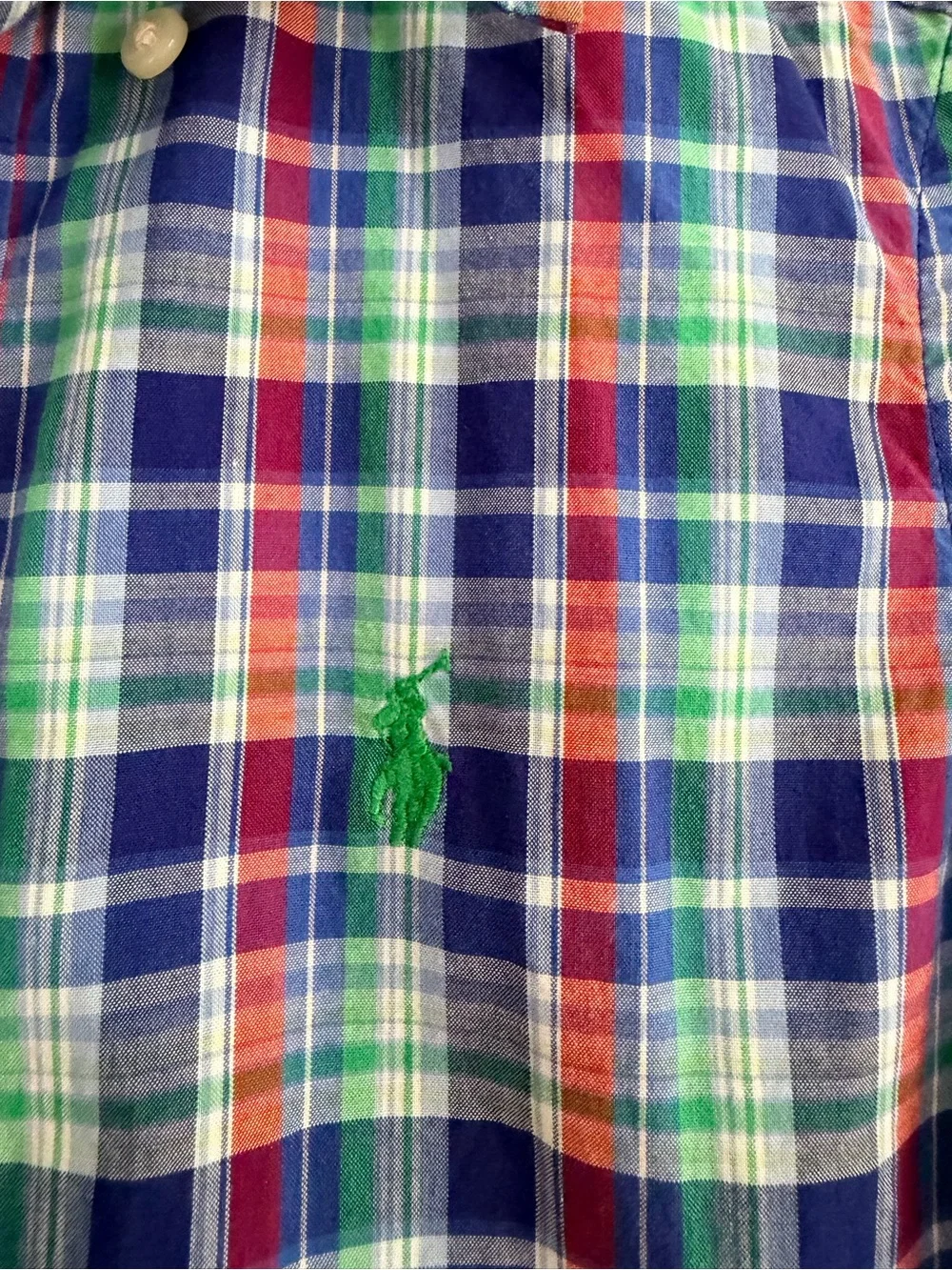 Ralph Lauren Boys 3T Clothing Bundle 4 Pieces Plaid Button Down Shirts & Hoodie